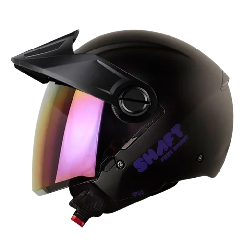 CASCO SHAFT 212 SOLID NEGRO MATE MORADO