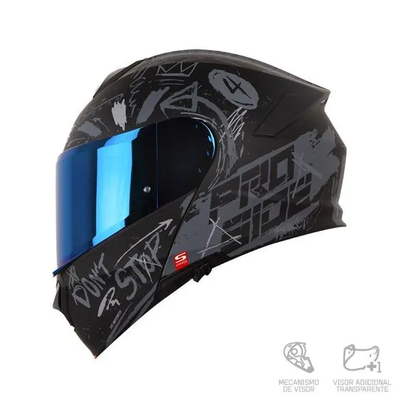 CASCO SHAFT PRO 4000DV HUSTLE NEGRO MATE GRIS