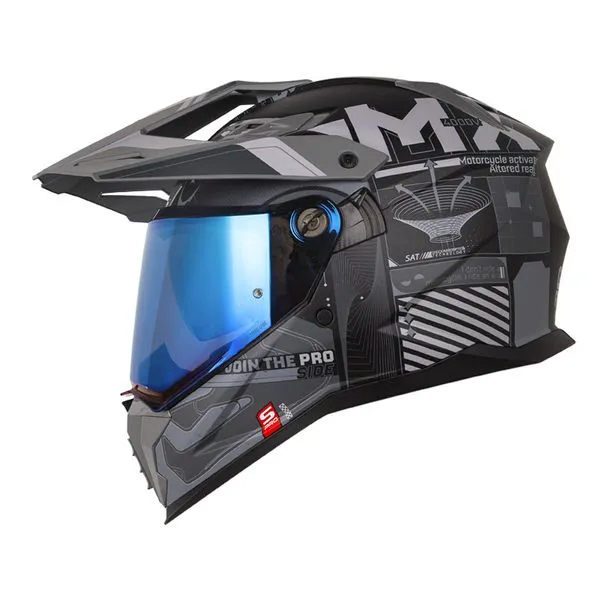 CASCO SHAFT PRO MX400DV CRYPTONE NEGRO MATE GRIS