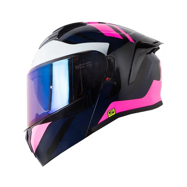 CASCO SHAFT 3820SP MENTOX NEGRO FUCSIA BRILLANTE