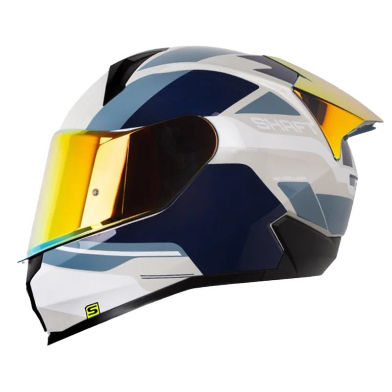 CASCO SHAFT 560 EVO CRAWLER GRIS CLARO AZUL OSCURO BRILLANTE