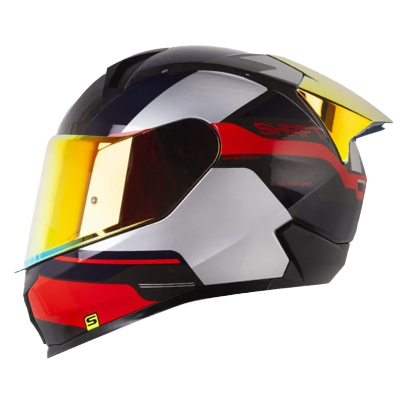 CASCO SHAFT 560 EVO CRAWLER GRIS OSCURO ROJO BRILLANTE
