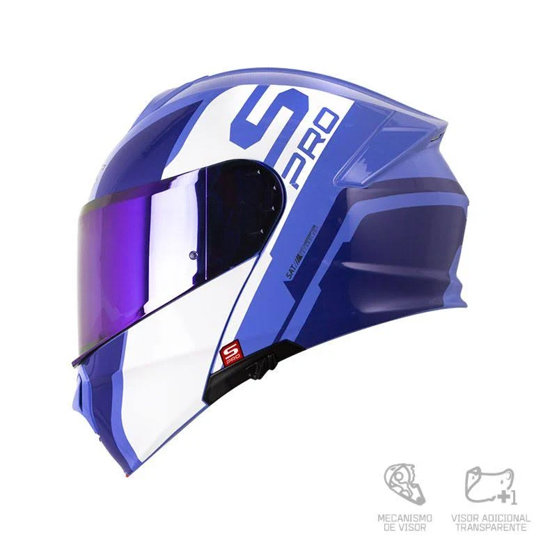 CASCO SHAFT PRO 4000DV WONDER AZUL CLARO MORADO