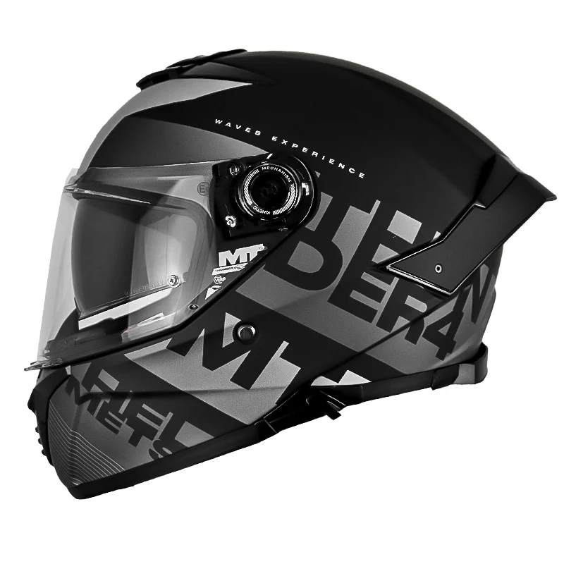 CASCO MT THUNDER 4SV WAVES B2 NEGRO GRIS MATE